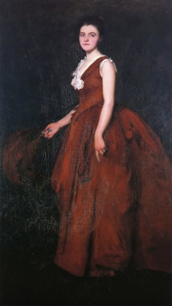 Main Product Photo of A Portrait also Known as Madame Tarbell Painting by Edmund Tarbell