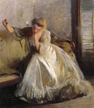 A Sketch painting by Edmund Tarbell