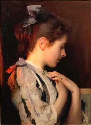 Amethyst painting by Edmund Tarbell