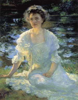 Eleanor Hyde by Edmund Tarbell - Oil Painting Reproduction