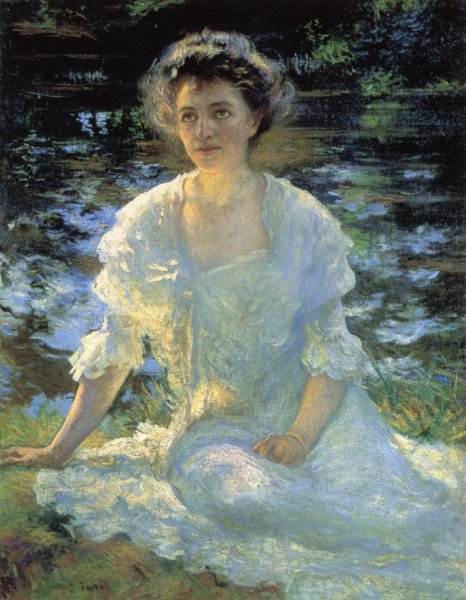 Main Product Photo of Eleanor Hyde Painting by Edmund Tarbell