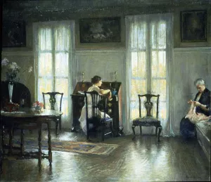 Mother and Mary by Edmund Tarbell Oil Painting