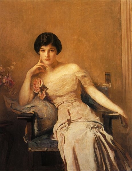 Main Product Photo of Mrs. John Lawrence Painting by Edmund Tarbell