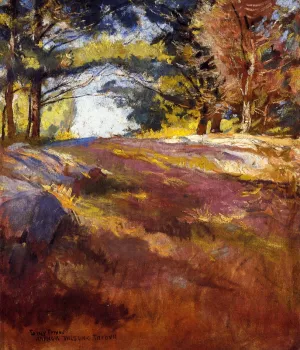 Study for 'On Bos'n's Hill by Edmund Tarbell Oil Painting