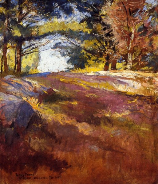 Main Product Photo of Study for 'On Bos'n's Hill Painting by Edmund Tarbell