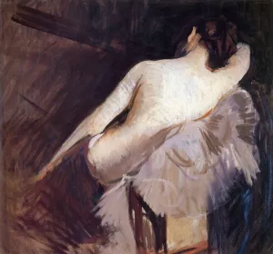 Study for the Venetian Bind by Edmund Tarbell Oil Painting