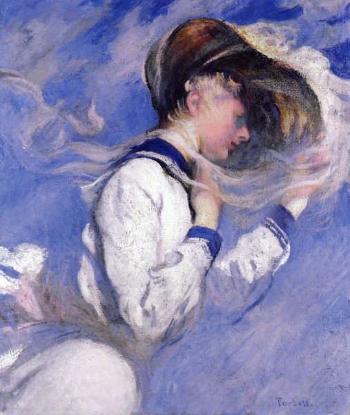 Main Product Photo of Summer Breeze Painting by Edmund Tarbell