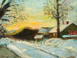 Short Hills, NJ by Edmund William Greacen Oil Painting