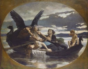 Love Dies in Time by Edouard Bernard Debat-Ponsan Oil Painting