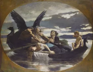 Love Dies in Time by Edouard Bernard Debat-Ponsan Oil Painting