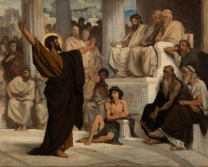 Saint Paul l'Areopage by Edouard Bernard Debat-Ponsan Oil Painting