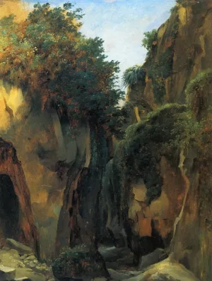 Ravine at Sorrento by Edouard Bertin - Oil Painting Reproduction