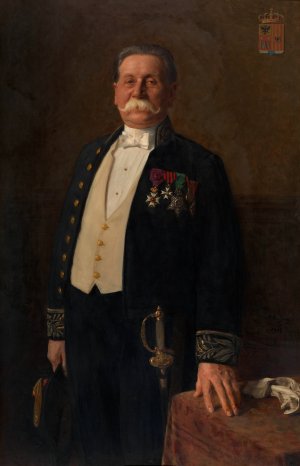 Justin Peeters-Lacroix by Edouard De Jans Oil Painting