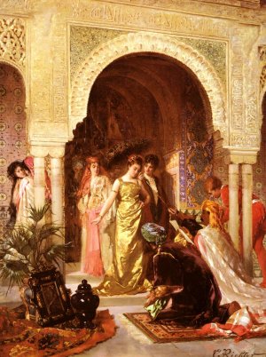 L' Offrande by Edouard Frederic Wilhelm Richter Oil Painting