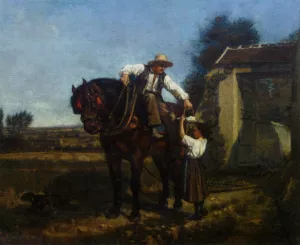 The Ploughmans Lunch painting by Edouard Frere