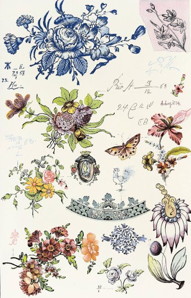 Dictionnaire De La Ceramique Pl.17  by Edouard Garnier - Hand-Painted Oil Painting Reproduction