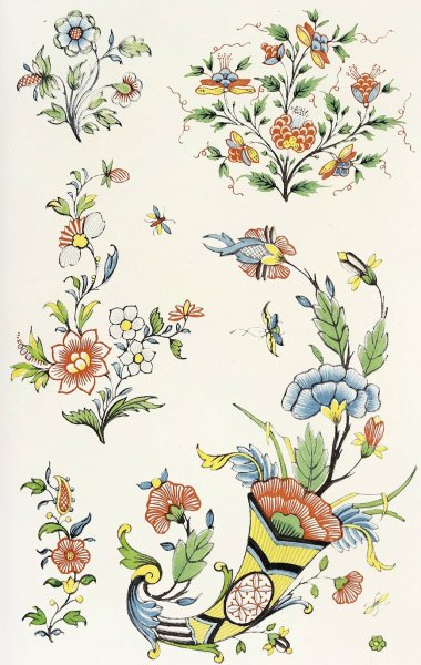 Dictionnaire De La Ceramique Pl.4  by Edouard Garnier - Hand-Painted Oil Painting Reproduction