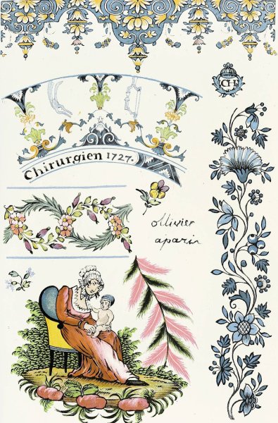 Dictionnaire De La Ceramique Pl.7  by Edouard Garnier - Hand-Painted Oil Painting Reproduction
