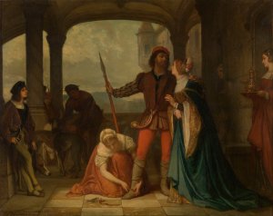 The Young Francois I of France Goes out Hunting by Edouard Hamman Oil Painting