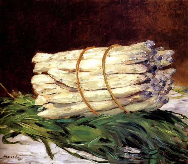 Main Product Photo of A Bunch Of Asparagus Painting by Edouard Manet