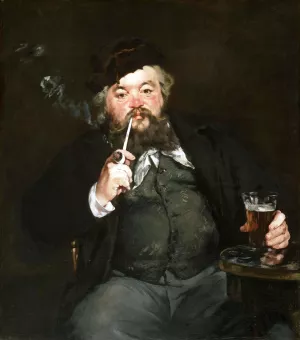 A Good Glass of Beer painting by Edouard Manet