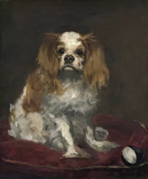 A King Charles Spaniel by Edouard Manet Oil Painting