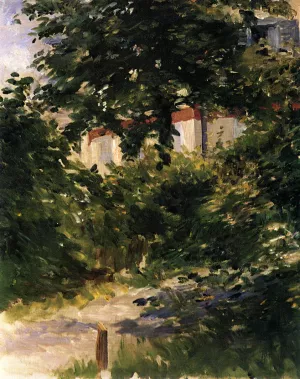A Path in the Garden at Rueil by Edouard Manet - Oil Painting Reproduction