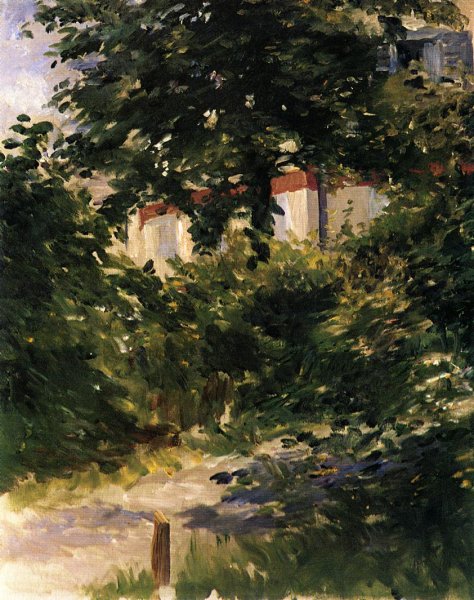 Main Product Photo of A Path in the Garden at Rueil Painting by Edouard Manet