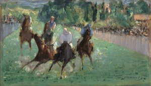 At the Races by Edouard Manet Oil Painting
