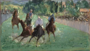 At the Races by Edouard Manet Oil Painting