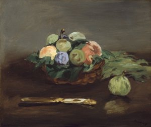 Basket of Fruit by Edouard Manet Oil Painting