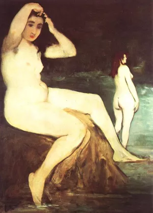 Bathers on the Seine painting by Edouard Manet