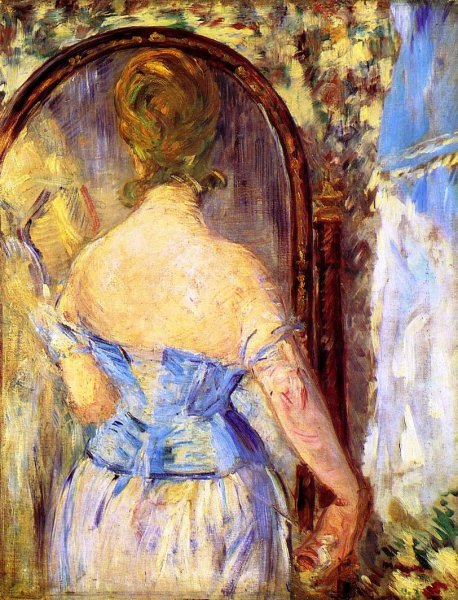 Before the Mirror by Edouard Manet - Hand-Painted Oil Painting Reproduction