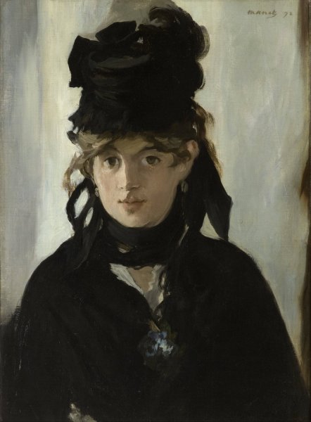 Main Product Photo of Berthe Morisot With A Bouquet Of Violets  Painting by Edouard Manet
