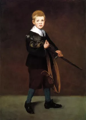 Boy with a Sword by Edouard Manet - Oil Painting Reproduction