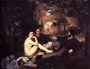 Dejeuner Sur L'Herbe by Edouard Manet Oil Painting