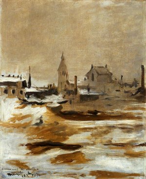 Effect of Snow at Petit-Montrouge by Edouard Manet Oil Painting