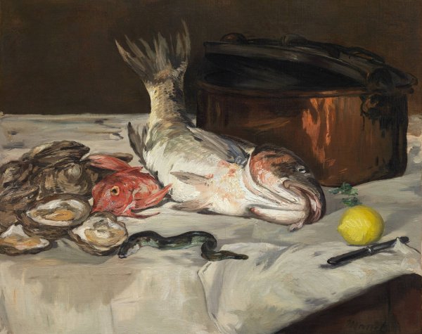 Fish  by Edouard Manet - Hand-Painted Oil Painting Reproduction