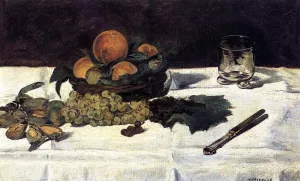 Fruit on a Table painting by Edouard Manet