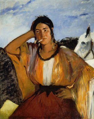Gypsy with a Cigarette by Edouard Manet Oil Painting
