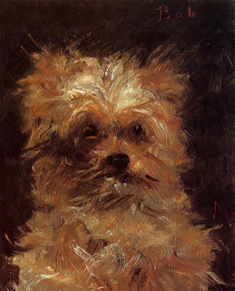 Head of a Dog, 'Bob' by Edouard Manet - Hand-Painted Oil Painting Reproduction