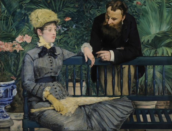 Main Product Photo of In the Conservatory  Painting by Edouard Manet