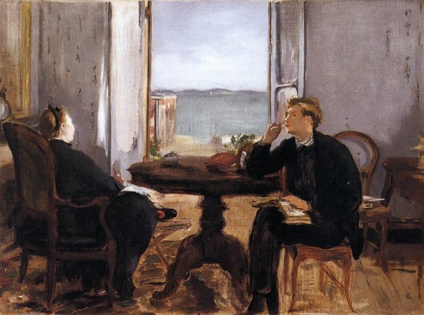 Main Product Photo of Interior at Arcachon Painting by Edouard Manet