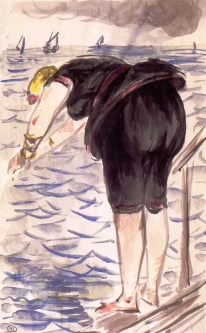 Isabelle Diving by Edouard Manet - Oil Painting Reproduction