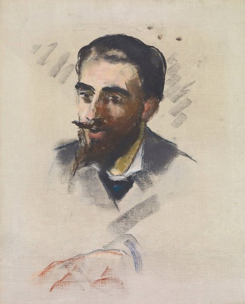 Main Product Photo of Jeune Homme a Barbe Blonde  Painting by Edouard Manet