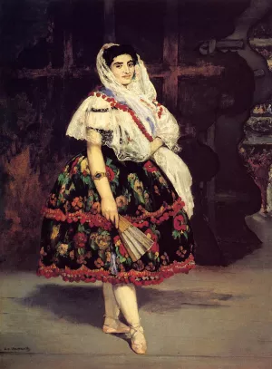 Lola de Valence painting by Edouard Manet