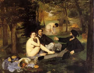 Luncheon on the Grass by Edouard Manet - Oil Painting Reproduction