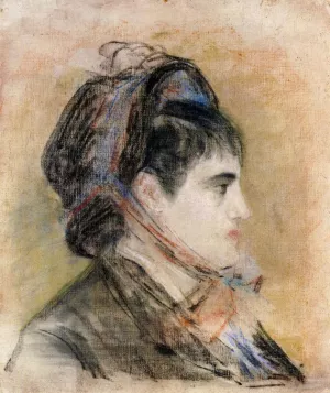 Madame Jeanne Martin in a Bonnet by Edouard Manet Oil Painting