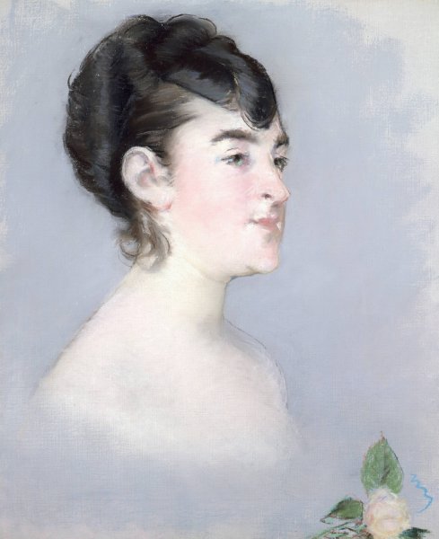 Main Product Photo of Mademoiselle Isabelle Lemonnier  Painting by Edouard Manet