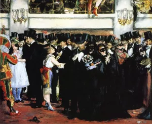 Masked Ball At The Opera by Edouard Manet Oil Painting